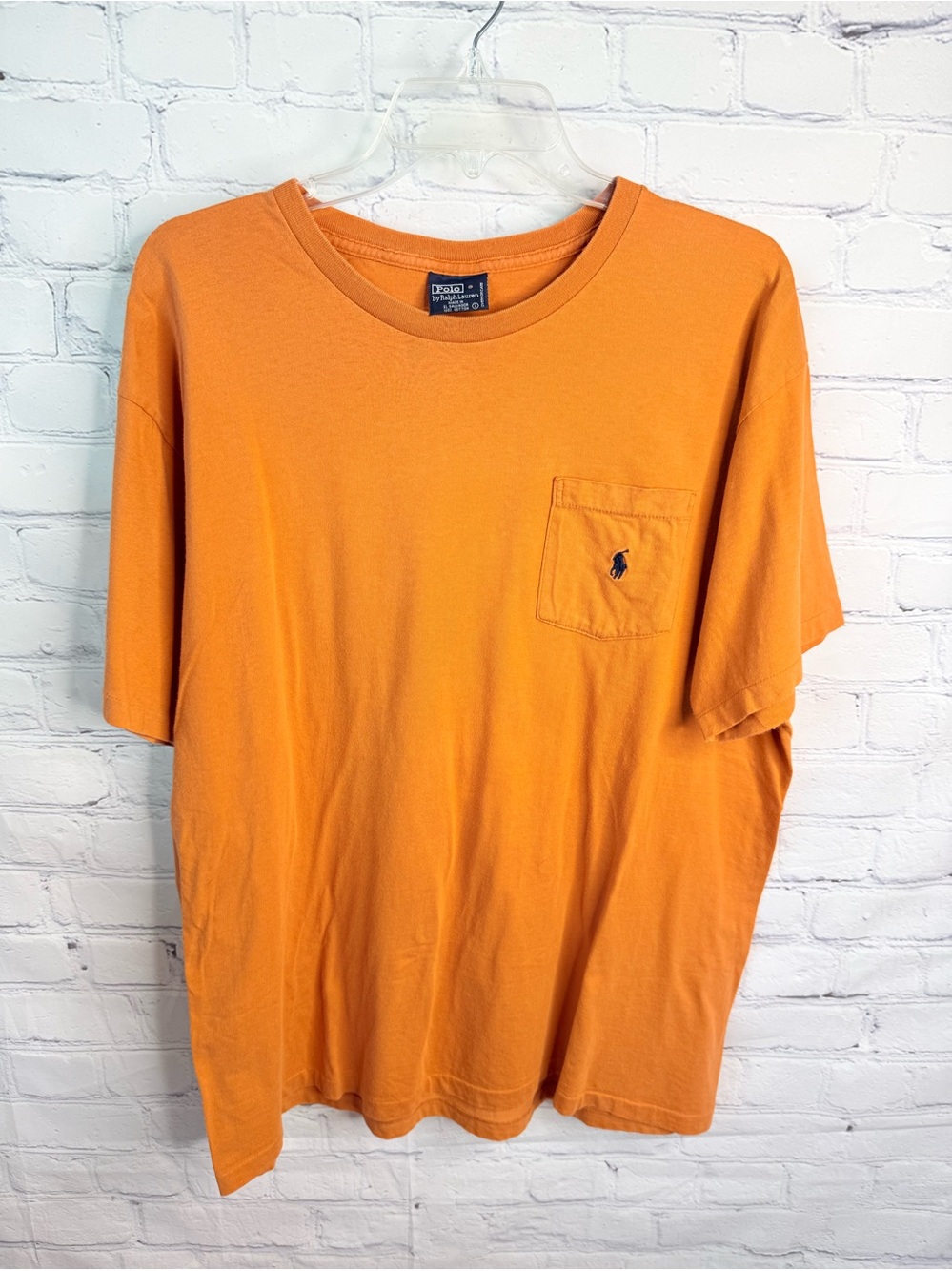 POLO Ralph Lauren Orange Pocket T-Shirt Large